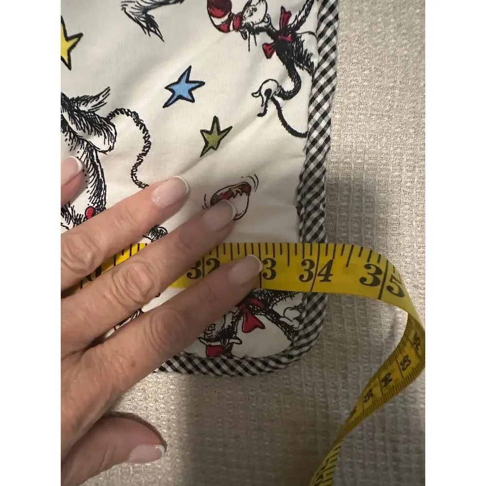 Trend Lab Dr. Suess Cat in The Hat Crib Blanket Throw Play Mat 34 x 43